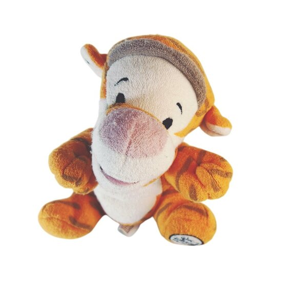 Walt Disney World Baby Tigger Bean Bag Plush Stuffed Animal Toy Terry Cloth 7” - Picture 2 of 7
